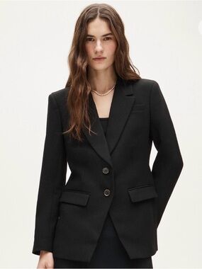 BRAND NEW JCrew black Madelyn blazer in four season stretch in 12T